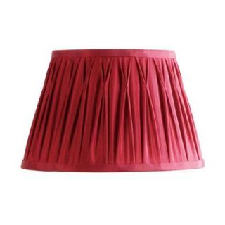 Laura Ashley Charlotte 13.5 in. Red Pinched Pleat Shade SBP01313