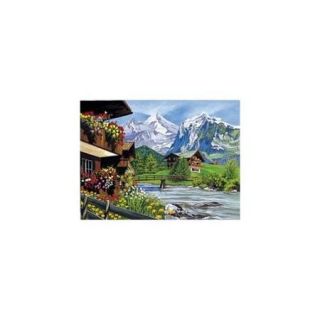 ColArt PL30A Large Painting by Number Mountain Chalets