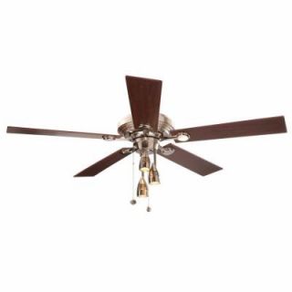 Hampton Bay Irondale 52 in. Brushed Nickel Ceiling Fan CF552B IDL