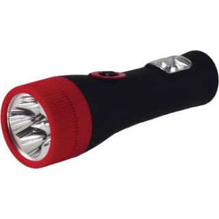 Go Green 4 LED Rechargeable Flashlight with Safety GG 113 4BKER