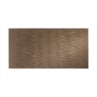 Fasade Dunes Horizontal 96 in. x 48 in. Decorative Wall Panel in Argent Bronze S71 28
