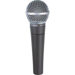 Handheld microphone ideal for live vocals Cable Not Included Dynamic cartridge w/cardioid polar pattern