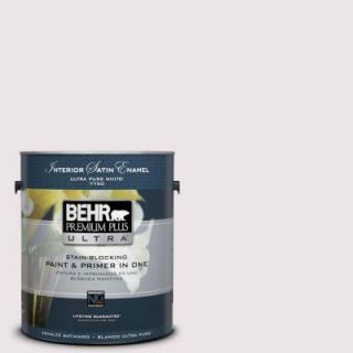 BEHR Premium Plus Ultra 1 gal. #690E 1 Shell Brook Satin Enamel Interior Paint 775001