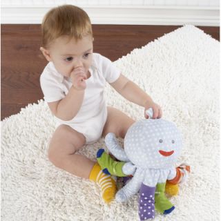 Baby Aspen Mr. Sock T. Pus Plush Octopus with 4 Pairs of Socks in