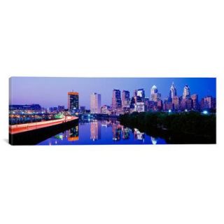 iCanvas Panoramic Philadelphia, Pennsylvania Photographic Print on Canvas