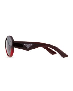 Prada Heritage Polarized Sunglasses, Bordeaux