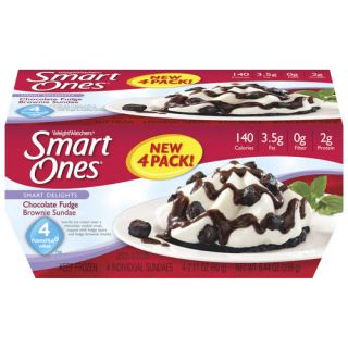 Weight Watchers Smart Ones Smart Delights Chocolate Fudge Brownie Sundae, 2.11 oz, 4ct