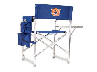 Picnic Time PT 809 00 138 042 0 Auburn Tigers Embroidered Sports Chair in Navy