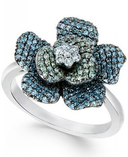 Wrapped in Love™ Multicolor Diamond Flower Ring (1 ct. t.w.) in 14k