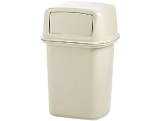 Rubbermaid Commercial 9171 88BG Ranger Fire Safe Container, Square, Structural Foam, 45 gal, Beige