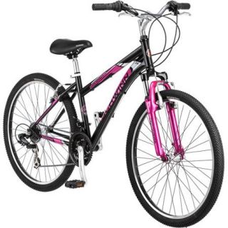 26" Schwinn Sidewinder Women's Mountain Bike, Matte Black/Pink