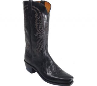 Mens Lucchese Since 1883 N1560 R4   Black Burnished Mad Dog Goat