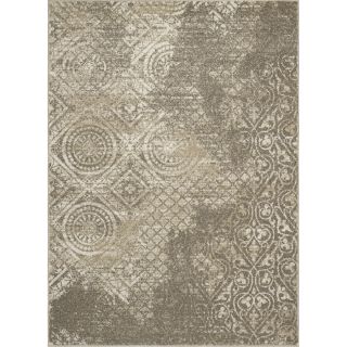 Concord Global Manhattan Ivory Rectangular Indoor Woven Distressed Area Rug (Common 8 x 11; Actual 94 in W x 126 in L x 7.83 ft Dia)