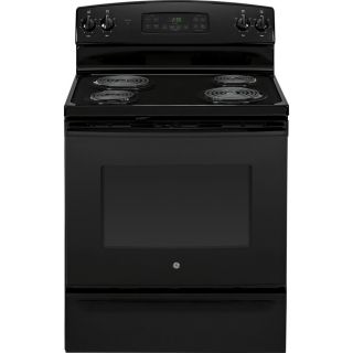 GE Freestanding 5 cu ft Self Cleaning Electric Range (Black) (Common 30 in; Actual 29.87 in)
