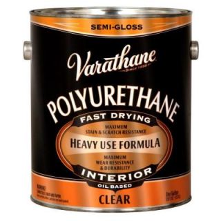 Varathane 1 gal. Clear Semi Gloss 350 VOC Oil Based Interior Polyurethane (Case of 2) 6032