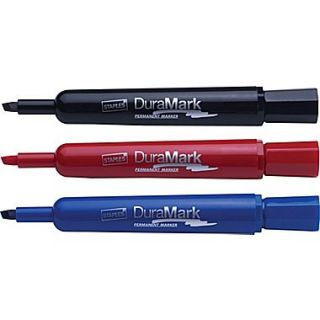 Duramark™ Permanent Markers, Chisel Tip, Assorted, Dozen (10404 CC)