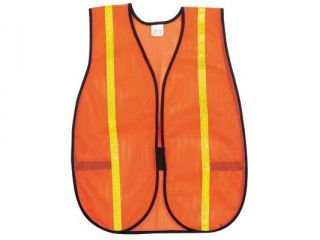River City 611 V211R Polyester Mesh Safety Vest W 3 4 Inch Lime Stripe