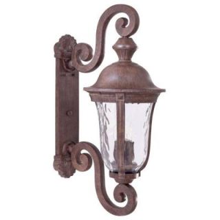 the great outdoors by Minka Lavery Ardmore 3 Light Vintage Rust Outdoor Wall Mount Lantern 8992 61