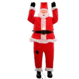 Home Accents Holiday 6.5 ft. Inflatable Santa Hanging from Roof 83662
