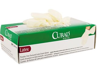 Curad CUR8107 Powder Free Latex Exam Gloves, X Large, 90/Box