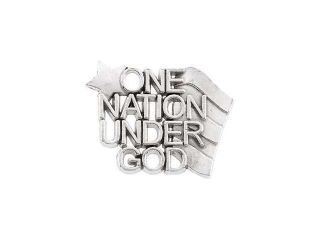 One Nation Under God Lapel Pin in Sterling Silver