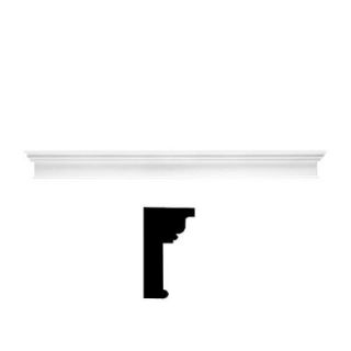 Focal Point 2 7/8 in. x 6 in. x 60 in. Primed Polyurethane Tuscan Crosshead Moulding 10004316