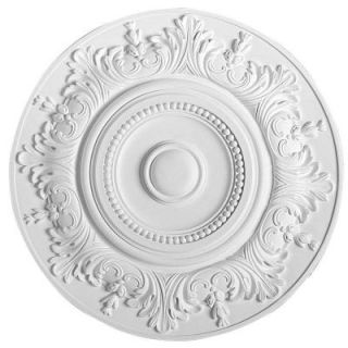 American Pro Decor European Collection 18 1/2 in. x 1 3/8 in. Acanthus Foliage and Rounded Beads Polyurethane Ceiling Medallion 5APD10595
