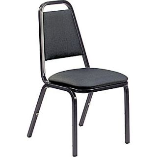 Virco 8900 Series Upholstered Stack Chairs, Vinyl Breakroom & Hospitality, Black