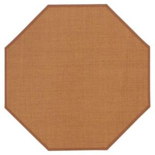 Home Decorators Collection Rio Sisal Honey and Saddle 6 ft. Octagon Area Rug 2214797890