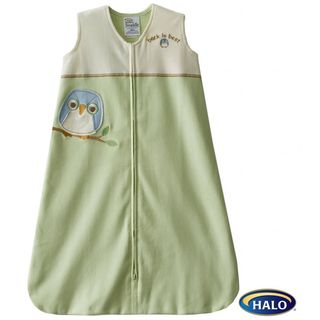 Halo SleepSack Lime Owl Cotton Wearable Blanket 7931d223 b3f5 44ec