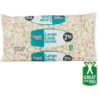 Great Value Large Lima Beans, 32 Oz