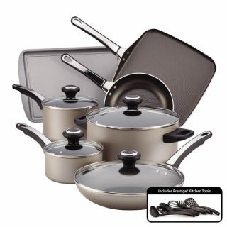 Farberware High Performance Nonstick 17 piece Cookware Set with $20