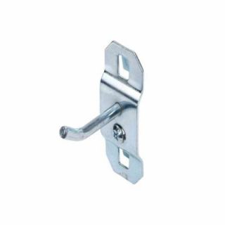 Triton Products 1 in. Single Rod 30 Degree Bend 3/16 in. Dia Zinc Plated Steel Pegboard Hook for LocBoard (5 Pack) 51113.0