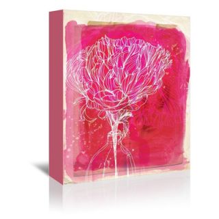 Americanflat Peony Graphic Art on Gallery Wrapped Canvas