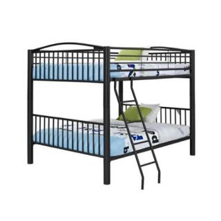Oh Home Onyx Heavy Metal Twin Over Full Bunk Bed