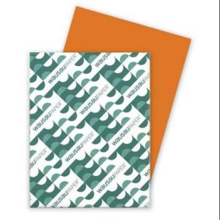 Wausau Paper Astrobrights Colored Paper   Letter   8.50" X 11"   24 Lb   500 / Ream   Orange (WAU22561)