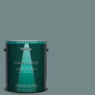 BEHR MARQUEE 1 gal. #MQ6 10 Echo Park One Coat Hide Semi Gloss Enamel Interior Paint 345401