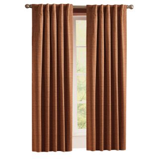 Style Selections Roberta 84 in Brick Polyester Back Tab Single Curtain Panel