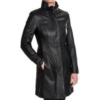 Cole Haan Lamb Leather Coat (For Women) 6977J 43