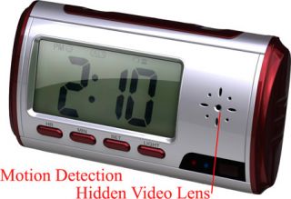 Secuvox Motion Detection Travel Alarm Clock HD Camcorder