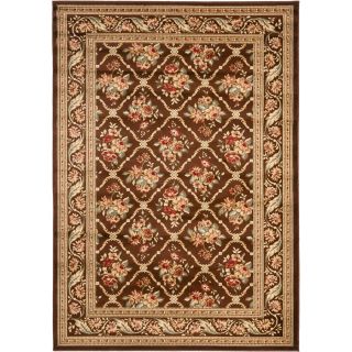 Safavieh Lyndhurst Brown and Brown Rectangular Indoor Machine Made Throw Rug (Common 3 x 5; Actual 39 in W x 63 in L x 0.42 ft Dia)