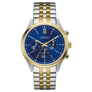 Caravelle New York by Bulova Mens Chronograph Two Tone Stainless