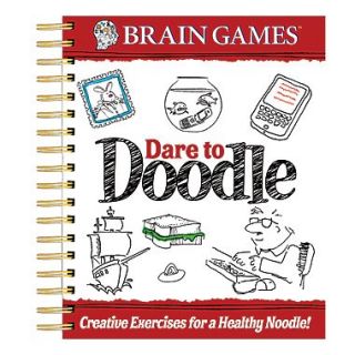 Publications International Brain Games Dare To Doodle Adult Activity Book, Grades 1   12