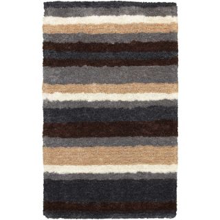Rizzy Home Commons Hand Tufted Grey Stripe Area Rug (36 x 56