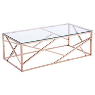 Cage Coffee Table   Rose Gold   Zuo Modern