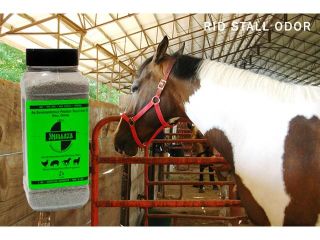 SMELLEZE Natural Horse Smell Removal Deodorizer: 2 lb. Granules Gets Stench Out Fast