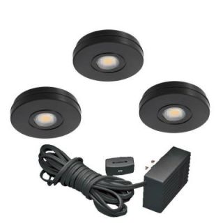 Juno Black LED Under Cabinet Solo Task Light Kit UK3STL 3K BL