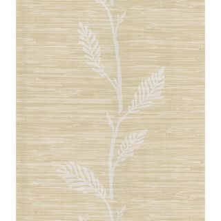 Brewster Wallcovering Grasscloth Leaf Wallpaper