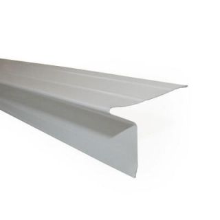 6 in. x 1 3/4 in. x 10 ft. White Aluminum Drip Edge Flashing 11402