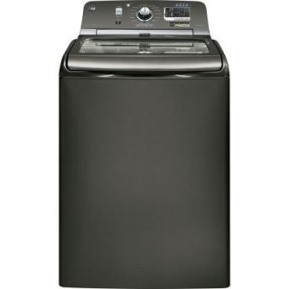 GE 4.8 cu. ft. High Efficiency Top Load Washer with Steam in Metallic Carbon, ENERGY STAR GTWS8455DMC